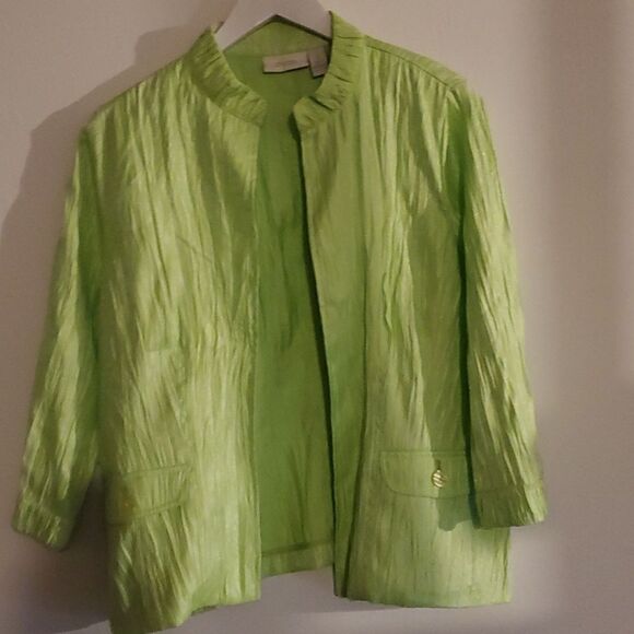 Chios Crinkle  Open Jacket 1 - Picture 1 of 5